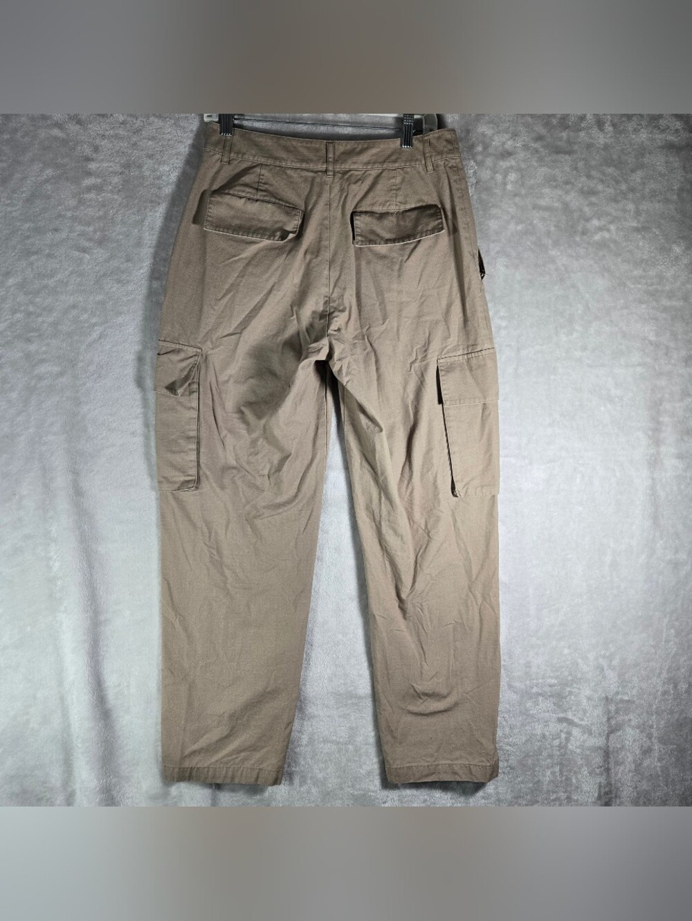 Alo Cargo Ripstop Trouser Pants Mens Size 30 Regular Khaki 30” Inseam Zip Pocket - Picture 2 of 10